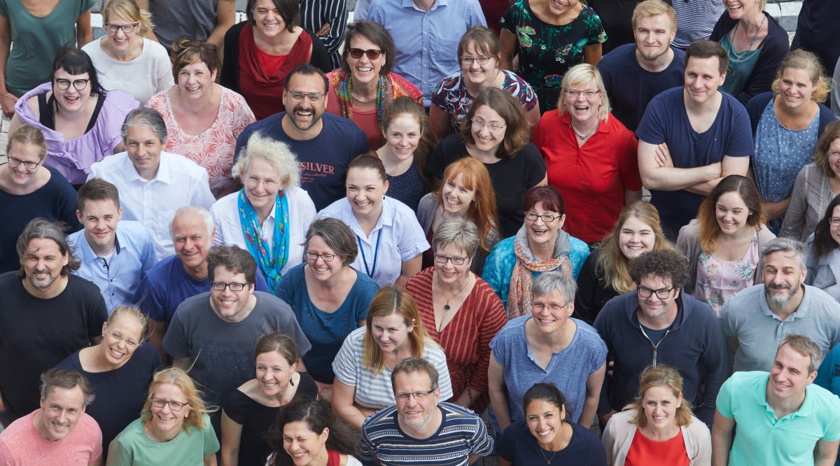 Gruppenbild von Mitarbeitenden des IQWiG