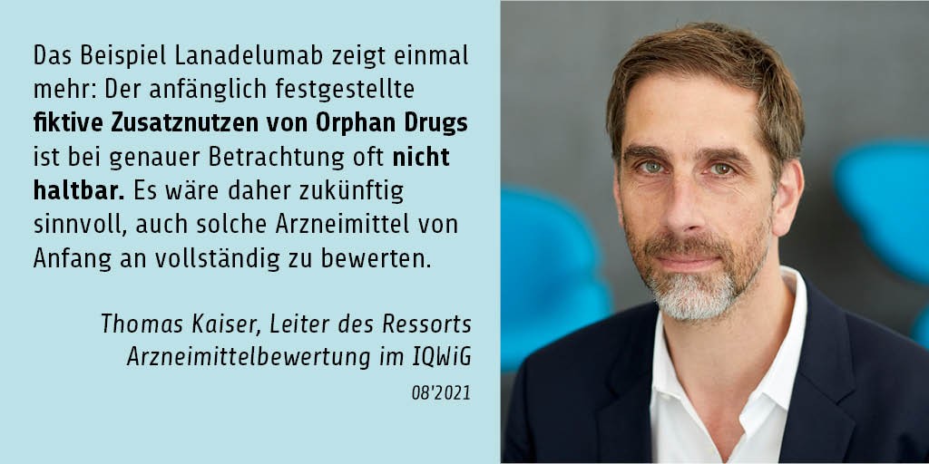 Zitatbild Thomas Kaiser über Lanadelumab 